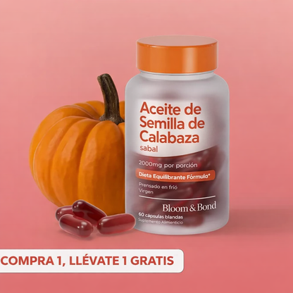 60 Cápsulas aceite semilla de calabaza