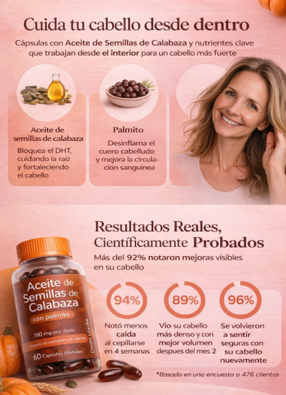 60 Cápsulas aceite semilla de calabaza