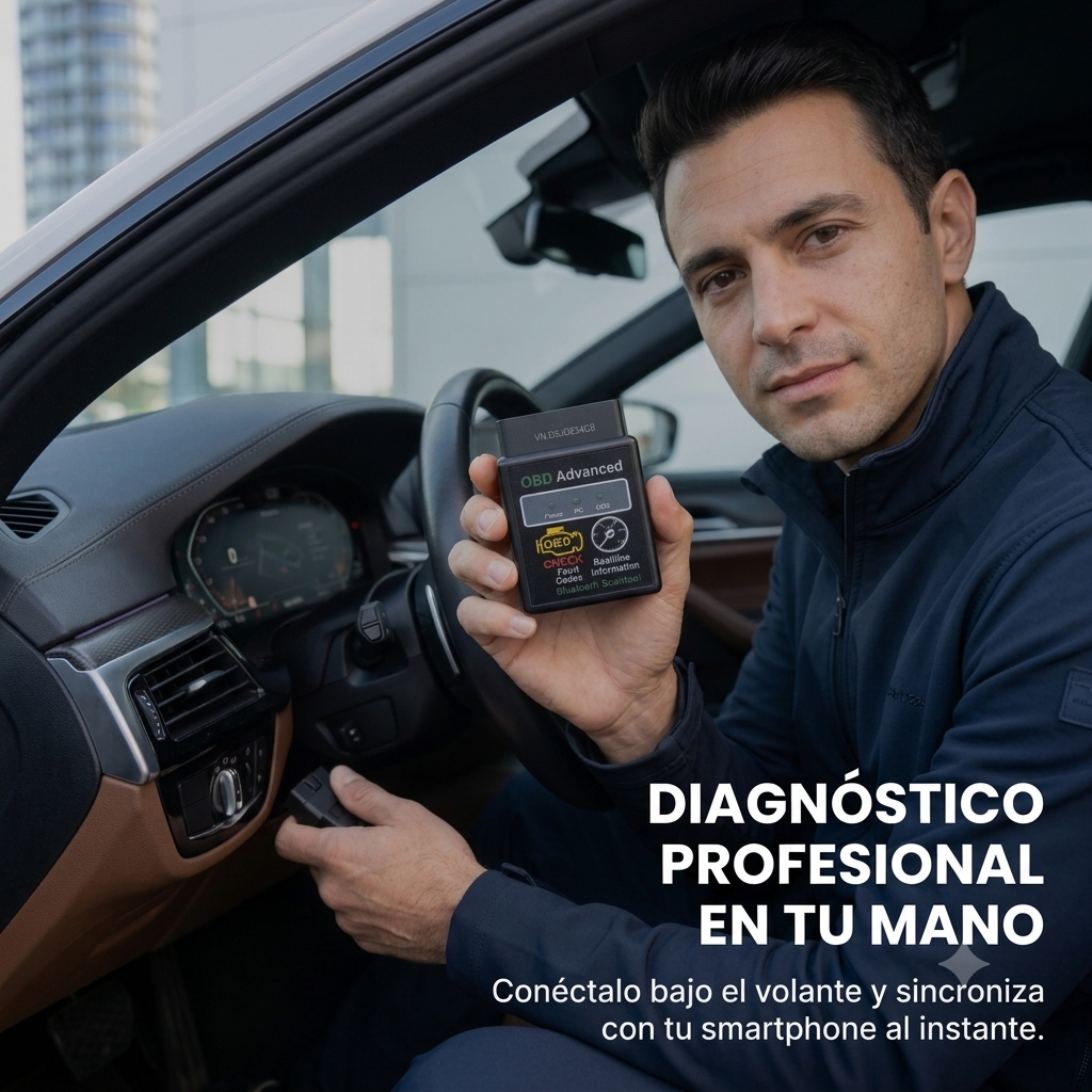 Escáner OBD2 Bluetooth para coche